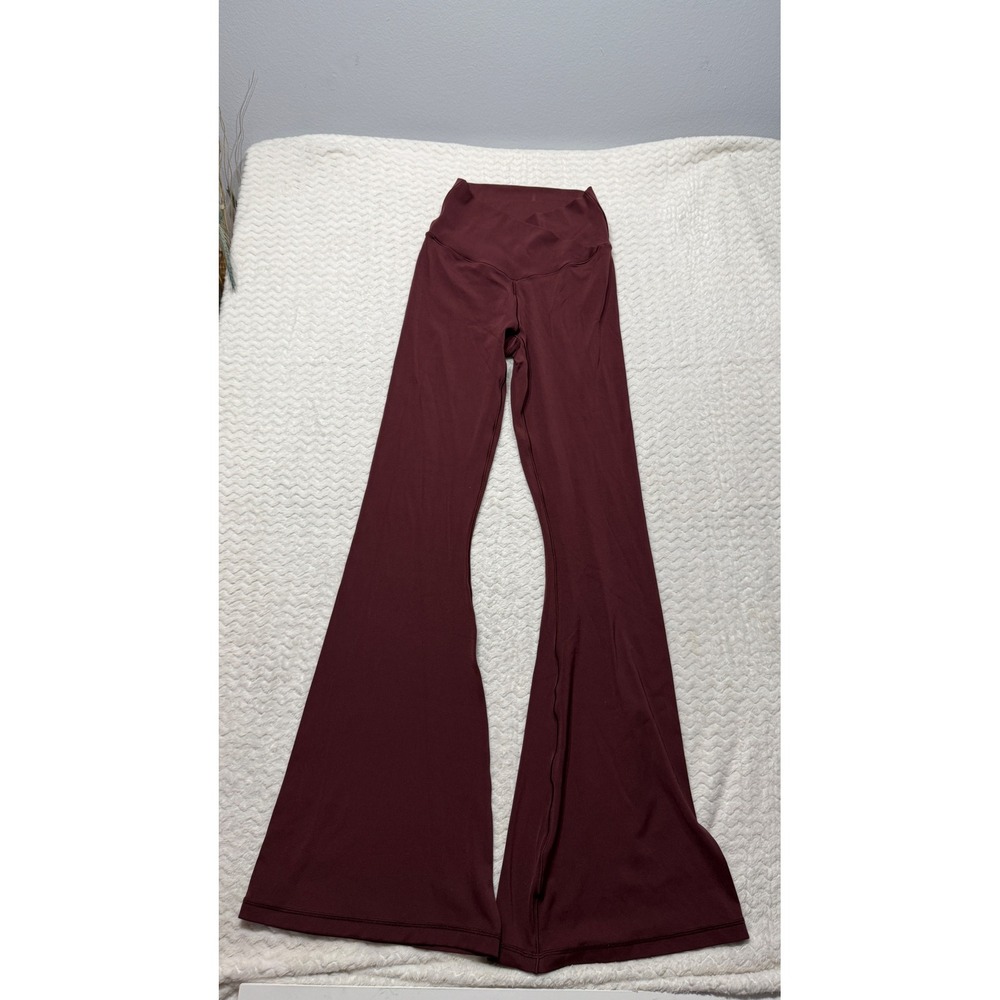 OFFLINE by Aerie Real Me High Rise Crossover Flare Leggings Burgundy Medium